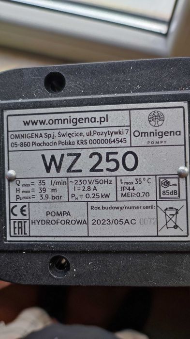 Wirnik do pompy OMNIGENA WZ 250