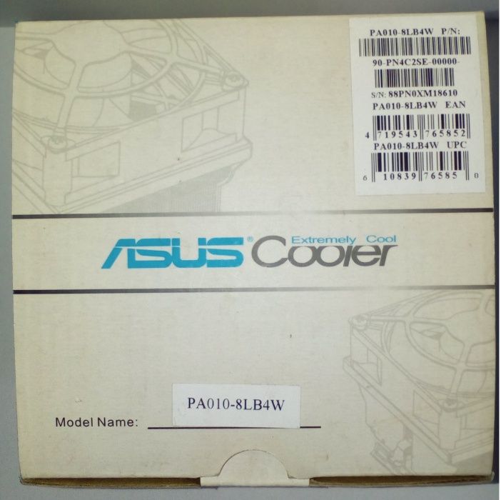 Кулер процессорный 4pin сокет775 asus pa010--8lb4w