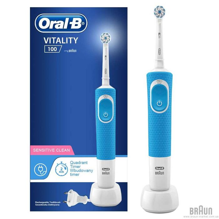 Електрична зубна щітка Oral-B Braun Vitality Pro стан нової насадки