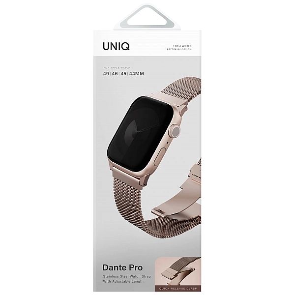 Pasek UNIQ Dante Pro do Apple Watch 44 / 45 / 46 / 49 mm ze stali nier