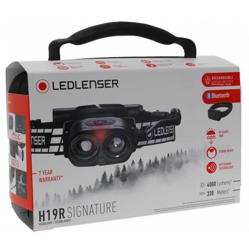 Lanterna Frontal Led Lenser LED H19R Signature Bluetooth