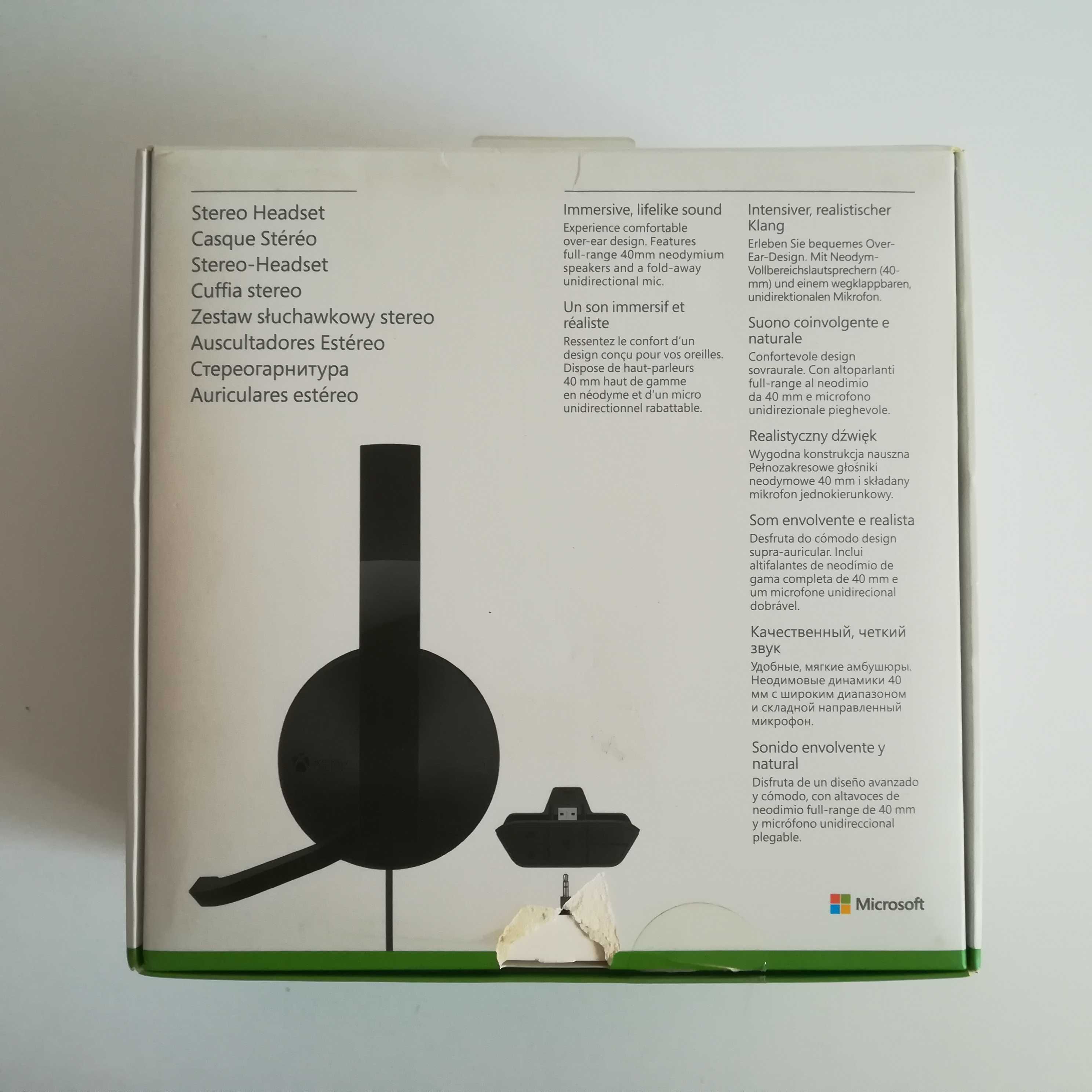 Karton pudełko po słuchawkach XBOX ONE