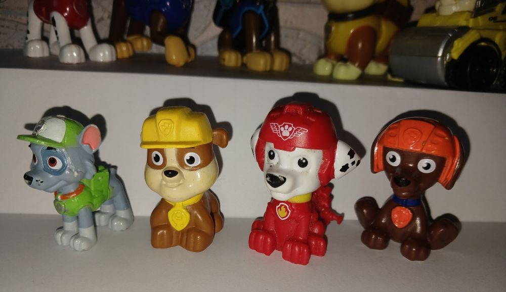 Фигурки Щенячий патруль Зума Маршал Кло Крепыш Рокки  Гонщик