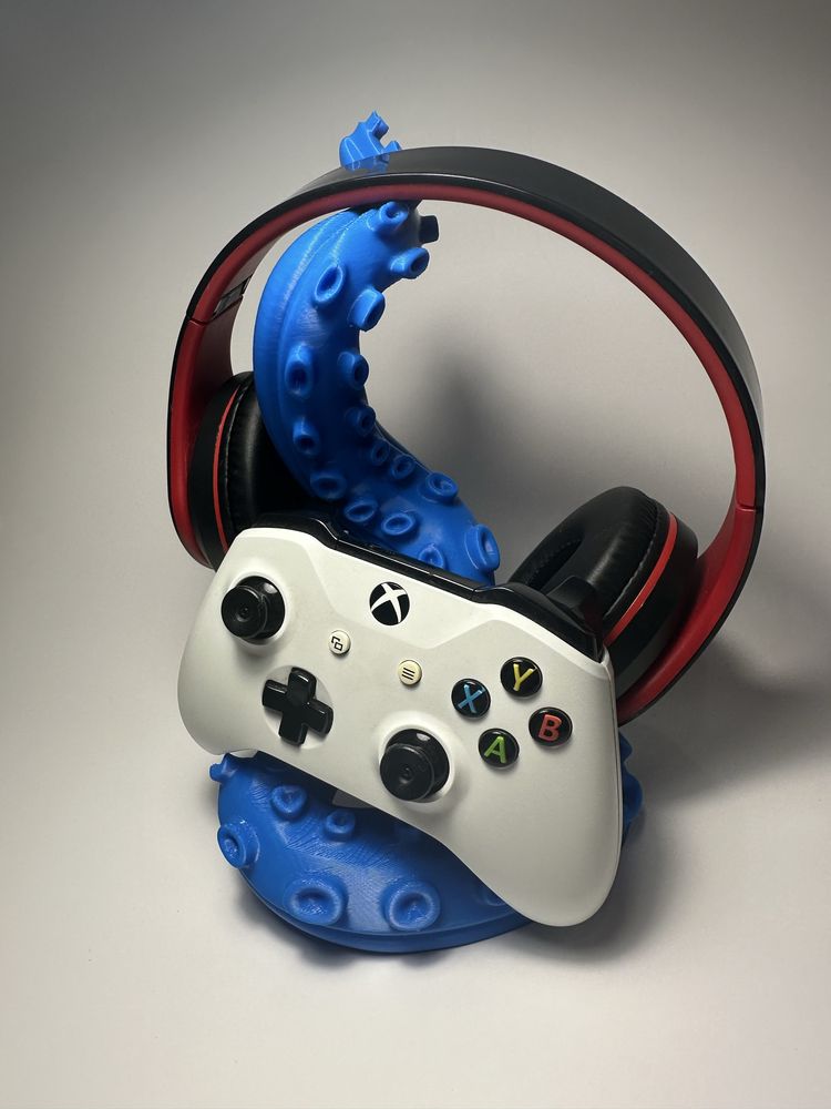 Stojak na pada i sluchawki podstawka uchwyt 3d xbox playstation