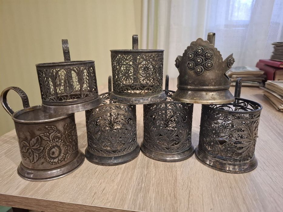 Підстаканники мельхіор