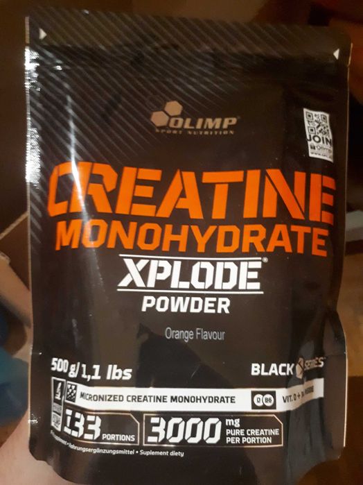 Olimp Creatine Monohydrate Xplode Powder®-500 g o smaku pomarańczowym