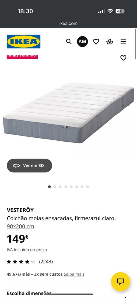 Cama estrado e colchao