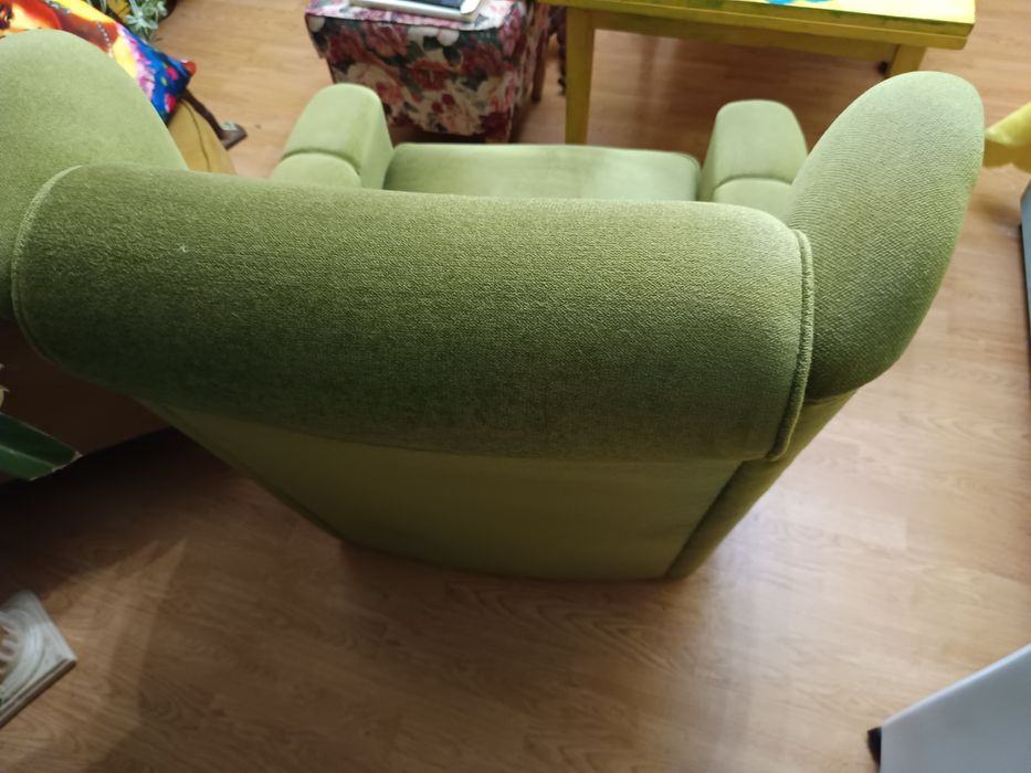 Zielony fotel uszak