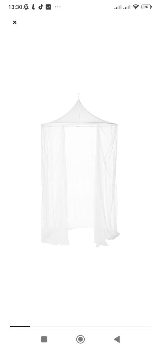Moskitiera Ikea biała
