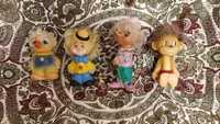 игрушки куклы резиновые СССР клоун буратино обезьяна карлсон
