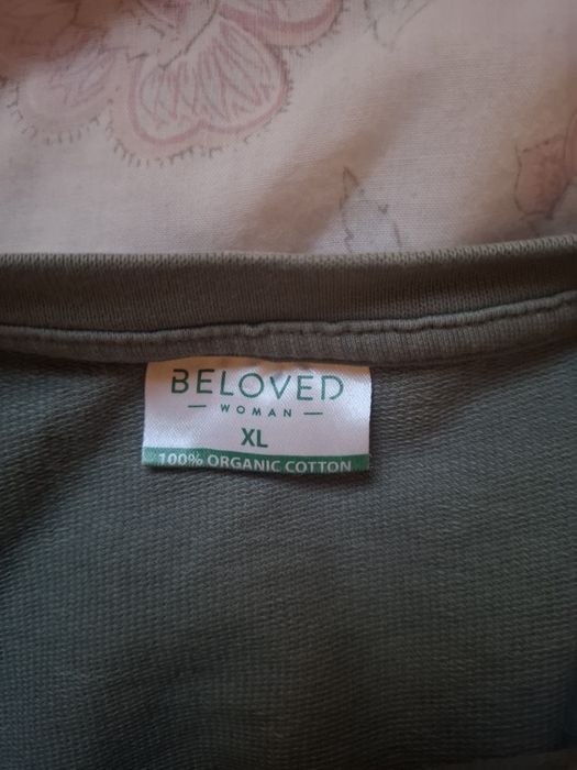 Bluza bez kaptura zielona damska