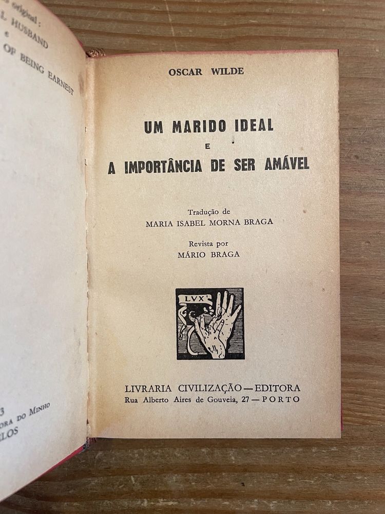 Um Marido Ideal + A Importância de Ser Amável - Oscar Wilde (p. grátis