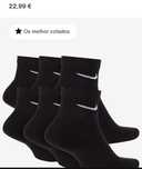 meias cano baixo nike Conjunto 3pares ou mais