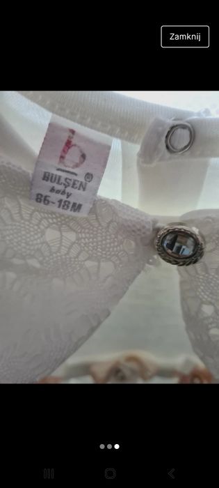 Sukienka na chrzciny