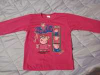 Śliczna różowa bluzeczka ze Świnka Peppa rozmiar 110