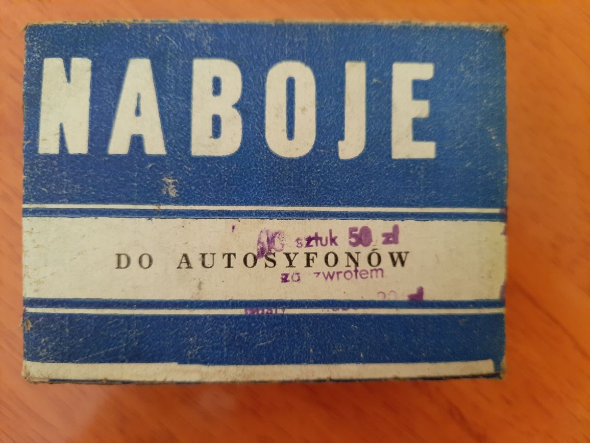 Naboje do autosyfonów z czasów PRL pelne!