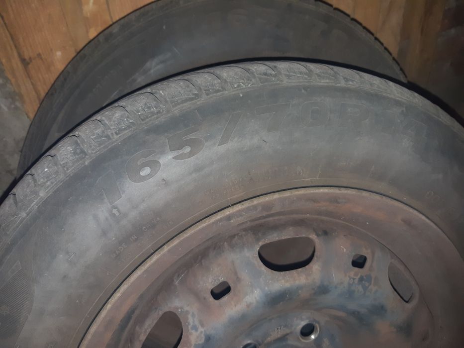 4 Koła R14 felga 5x10 opony zimowe 165/70