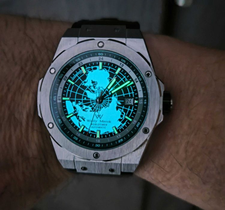 Zegarek automatyczny worldtimer Welly Merck