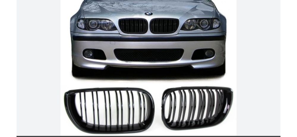 Grelhas pretas BMW e46 2001 até 2005