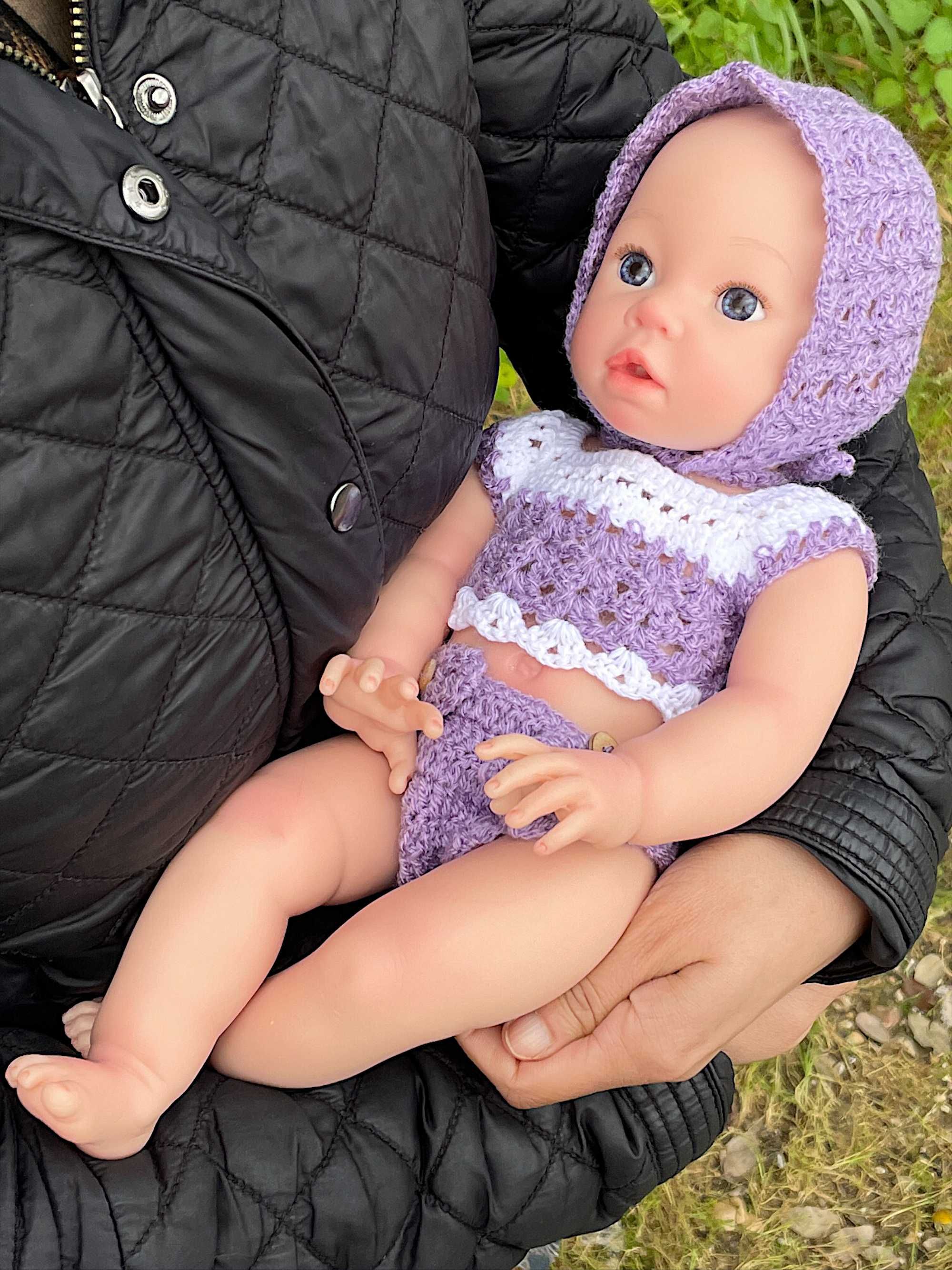 Boneca Reborn Menina Corpo Inteiro Silicone Acordada com Olhos Abertos