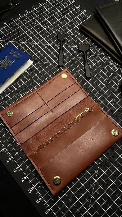 Портмоне / жіночий гаманець зі 100% натуральної шкіри — ручна робота