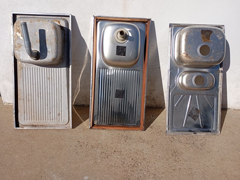 Lava louças em inox de uma e duas pias