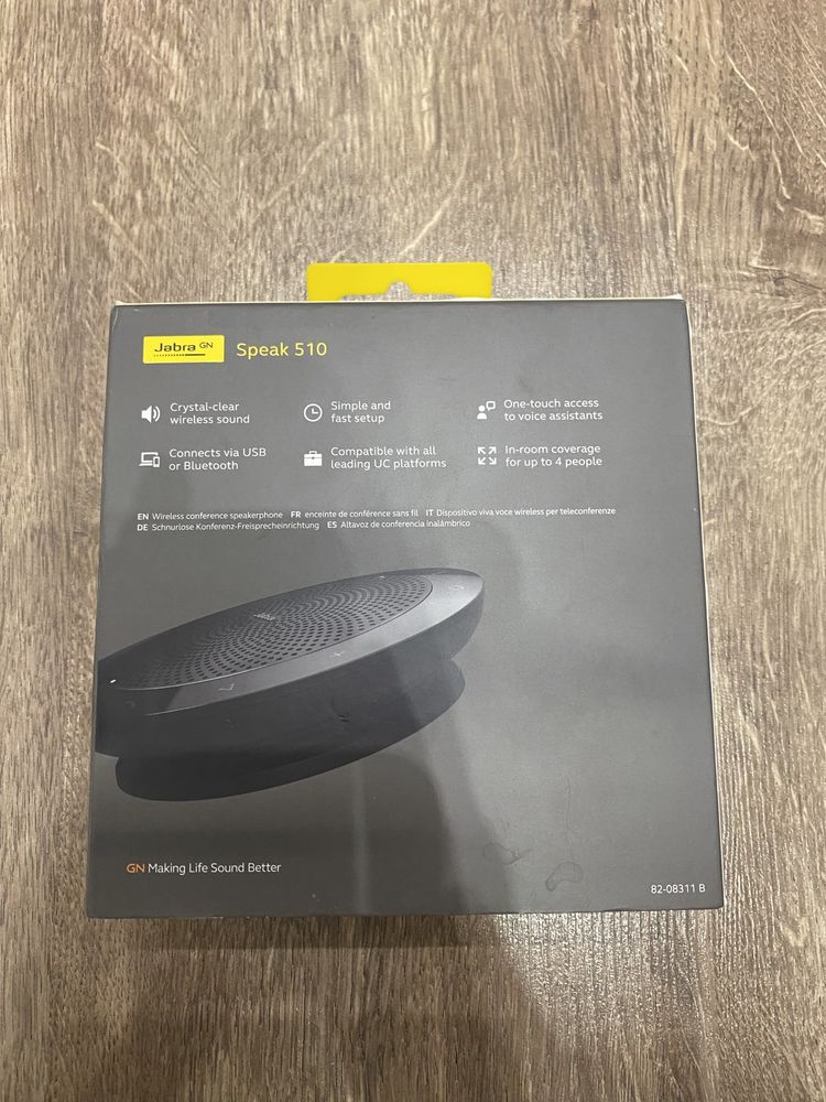 Jabra Speak 510 Спікерфон Веб-конференції Вбудований ехоподавлювач