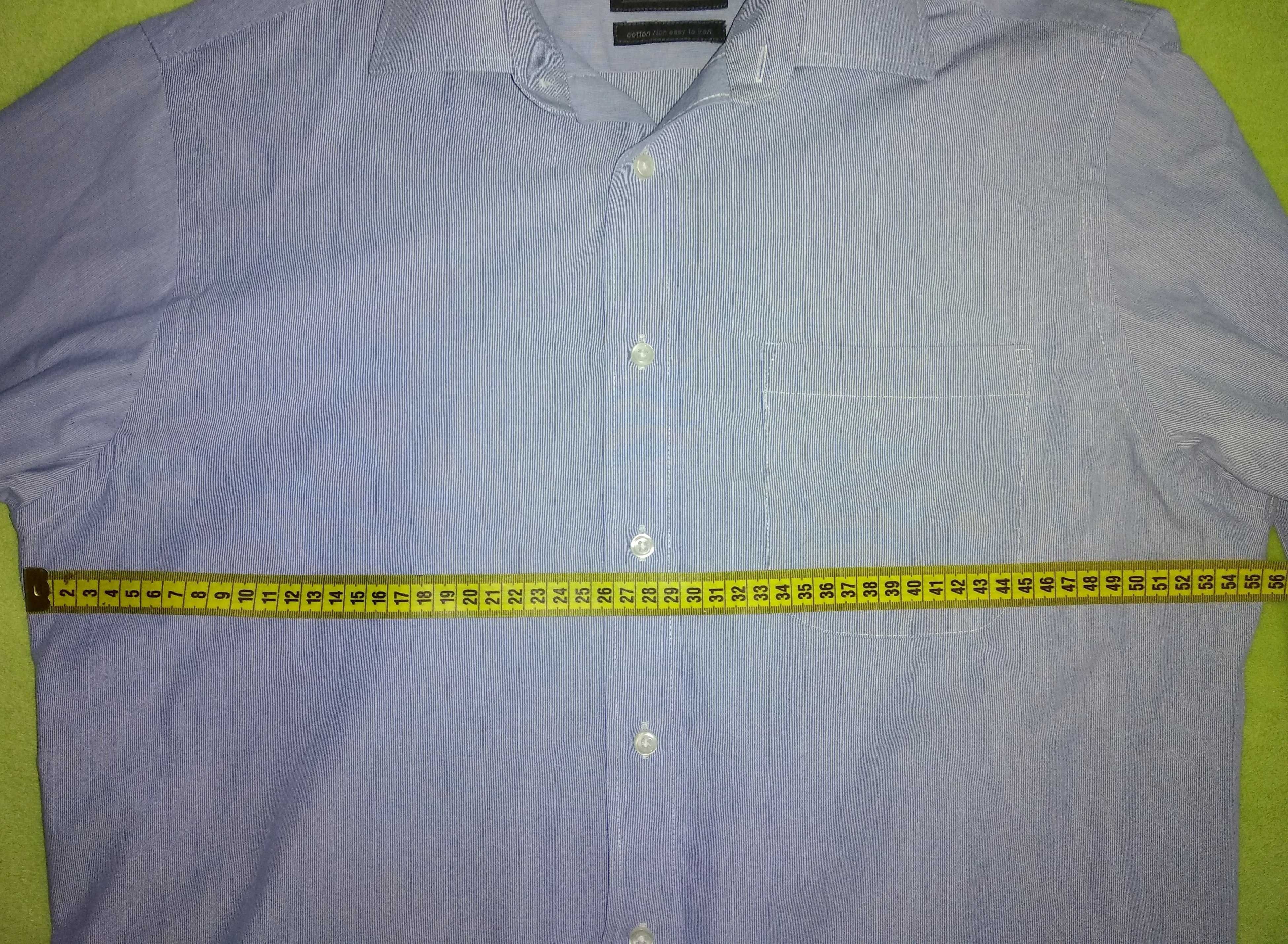 Niebieska koszula męska MARKS & SPENCER regular fit. Rozmiar M (39-40)