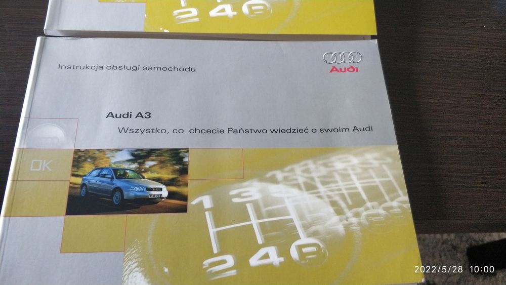 Instrukcja obsługi audi a3 8l język polski plus gratis w języku niemie