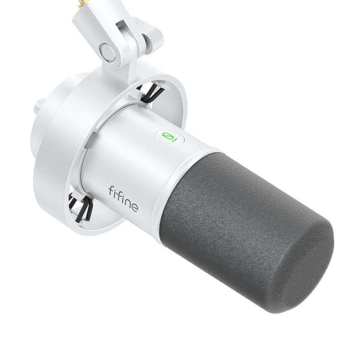 мікрофон fifine k688 білий динамічний мікрофон