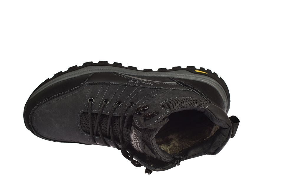 Buty trekkingowe trapery na suwak męskie wysokie 0728 bk rozm. 40