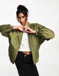 river island s kurtka bomber khaki j27368