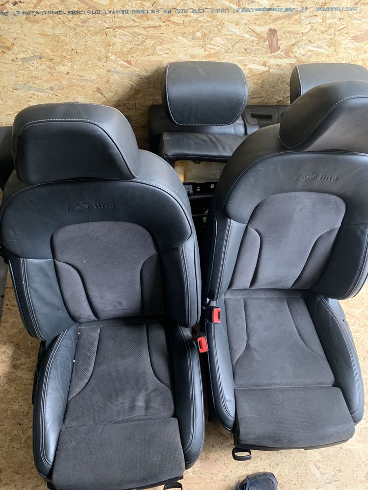 AUDI Q5 8R fotele siedzenia alcantara skóra sline