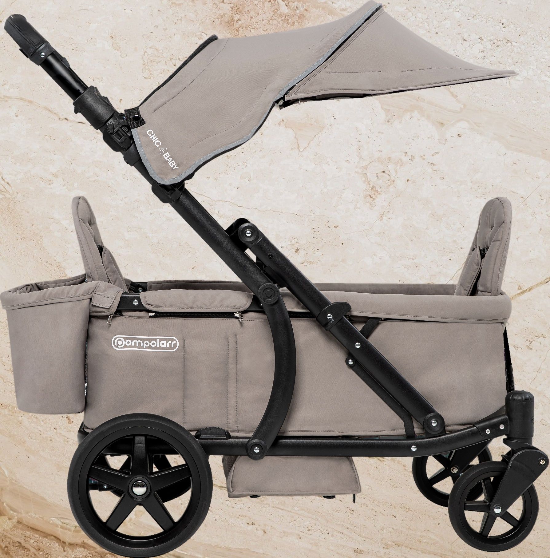 Wózek spacerowy PRONTO STROLLER, dla dwójki i trójki dzieci!