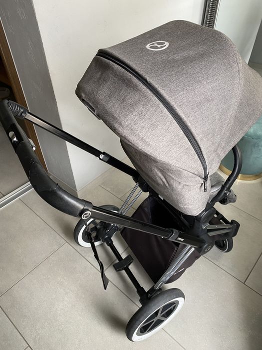 Wózek gondola spacerówka cybex priam lux platinum manhattan grey szary