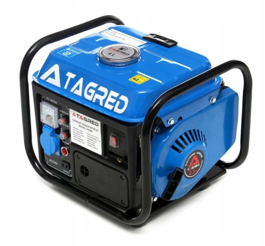 Mocny AGREGAT Prądotwórczy Generator Prądu Solidny cichy 1550W 2.1KM