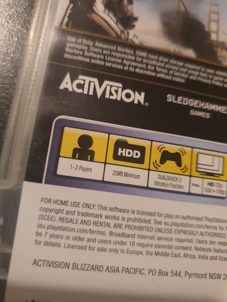 Sprzedam Call of duty Advanced Warfare Ps3 PlayStation 3