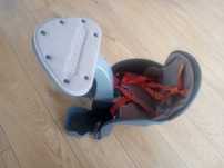 Fotelik rowerowy WEERIDE Kangaroo Carrier Szaro-czerwony