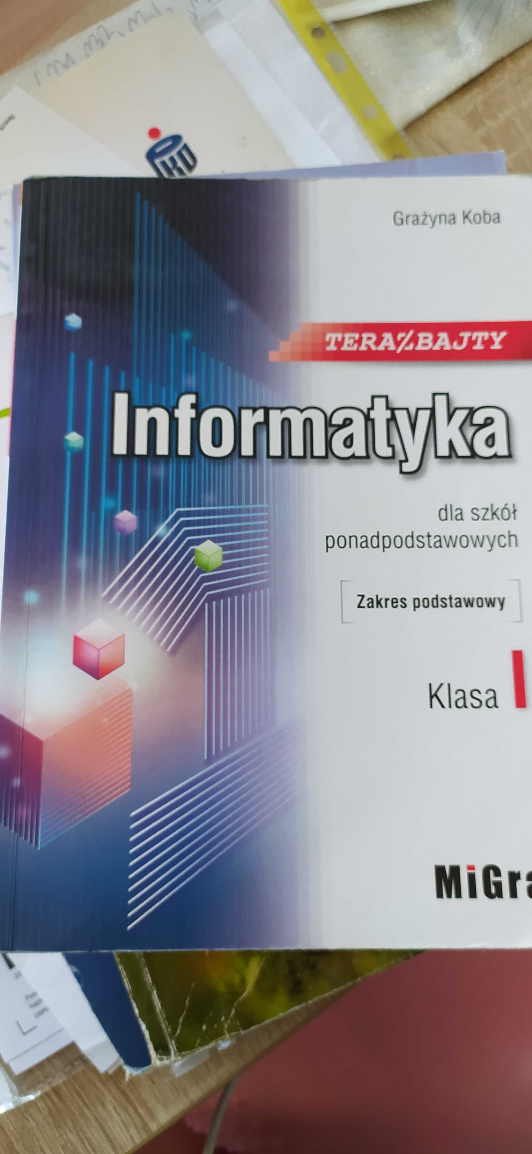 Książka do informatyki do klasy I