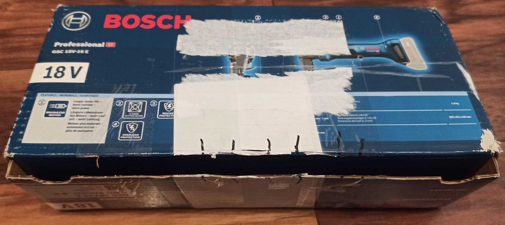 GSC 18V-16 E Nożyce do blachy akumulatorowe 18V Bosch - FAKTURA