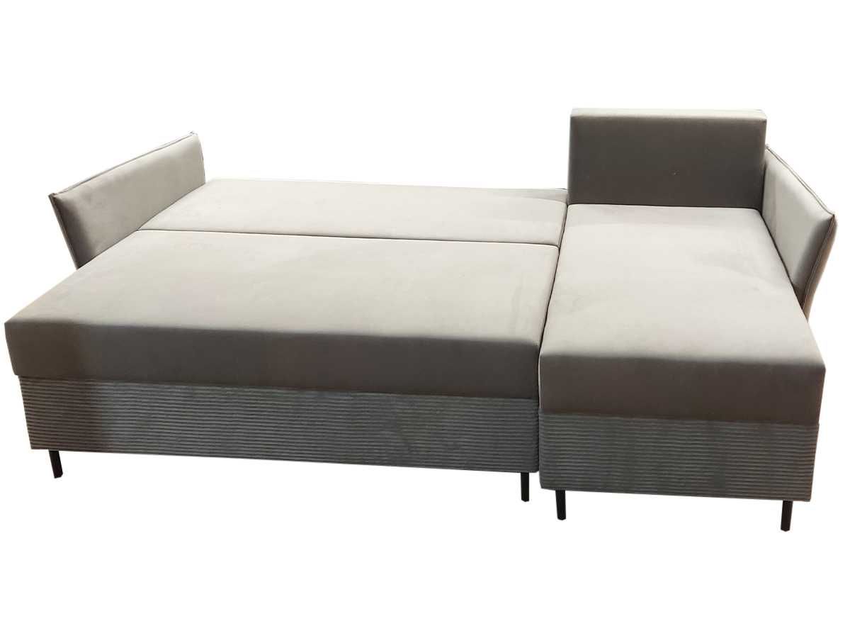 Narożnik Designerski Skandynawski 224×146 Rozkładany Sofa Bari RN12