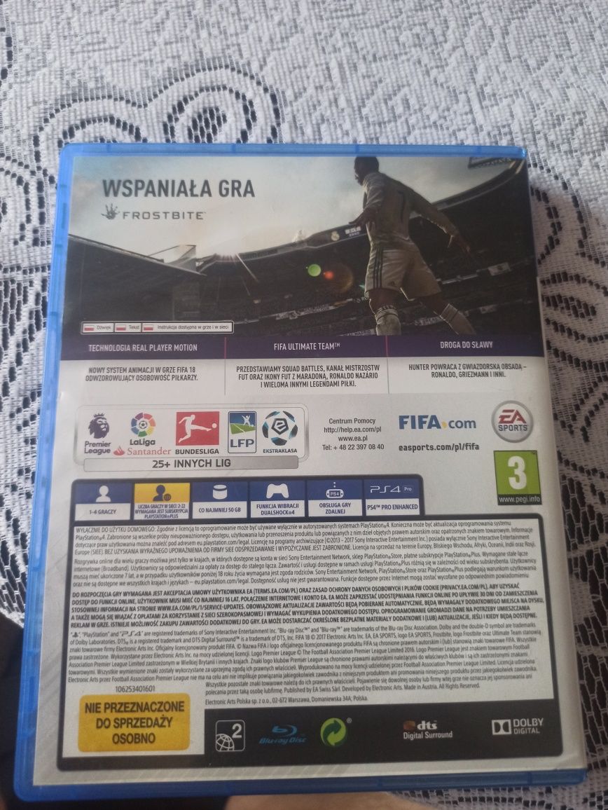 Gra Fifa 18 na konsole ps4