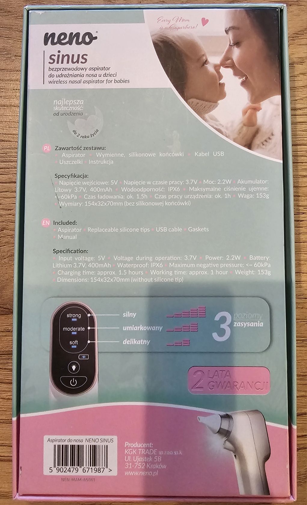 NENO Sinus aspirator do nosa
