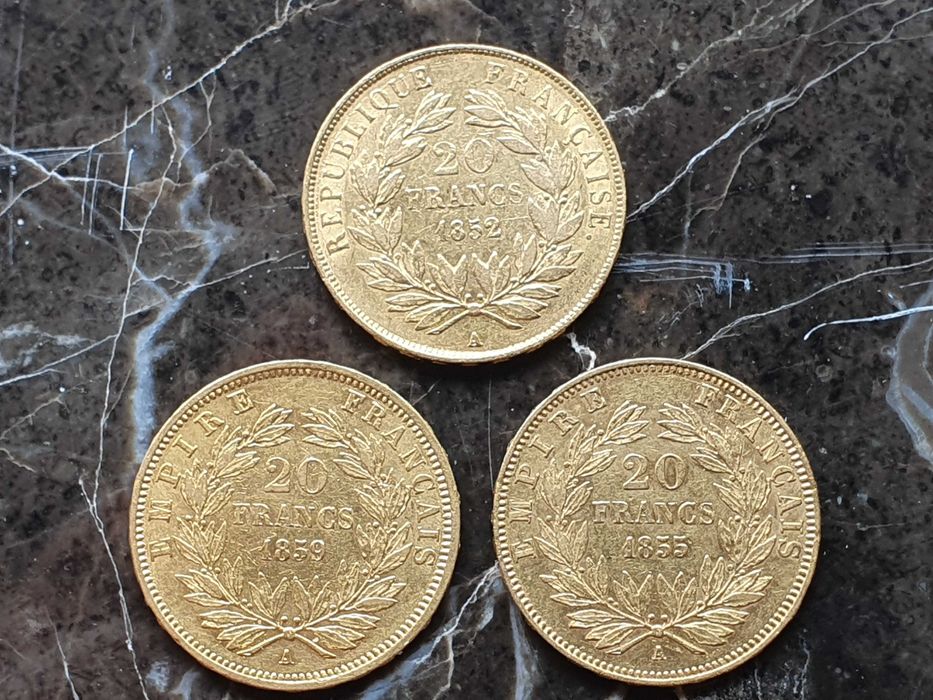 20 franków Napoleon złota moneta