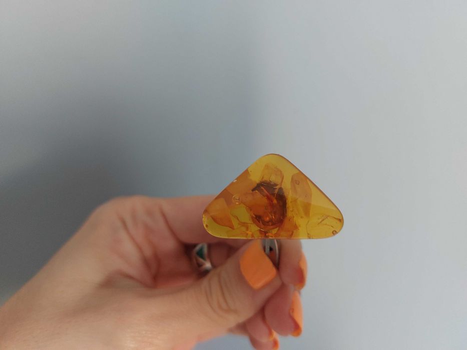 spinki do mankietów, koszuli, bursztynowe, vintage