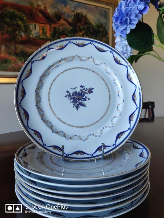 Belissimos  Pratos Vista Alegre, modelo Fontainebleau