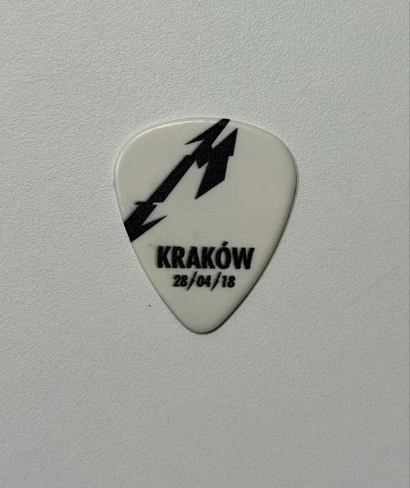 Oryginalna kostka gitarowa Metallica Kraków 28.04.2018