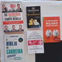 Livros - decifrar, carreira, milhão, bíblia e história