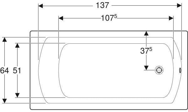 Wanna Geberit Perfect 150x75 (554.071.01.1)