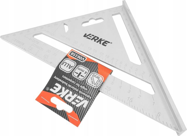 Kątownik Stolarski Ciesielski Aluminiowy Uniwersalny Przymiar Budowlan